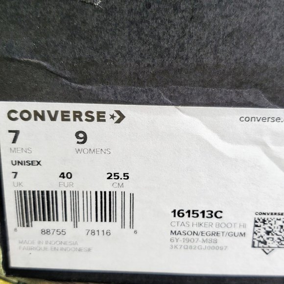 New Converse Chuck Taylor AS Hiker Boot High - Picture 9 of 10